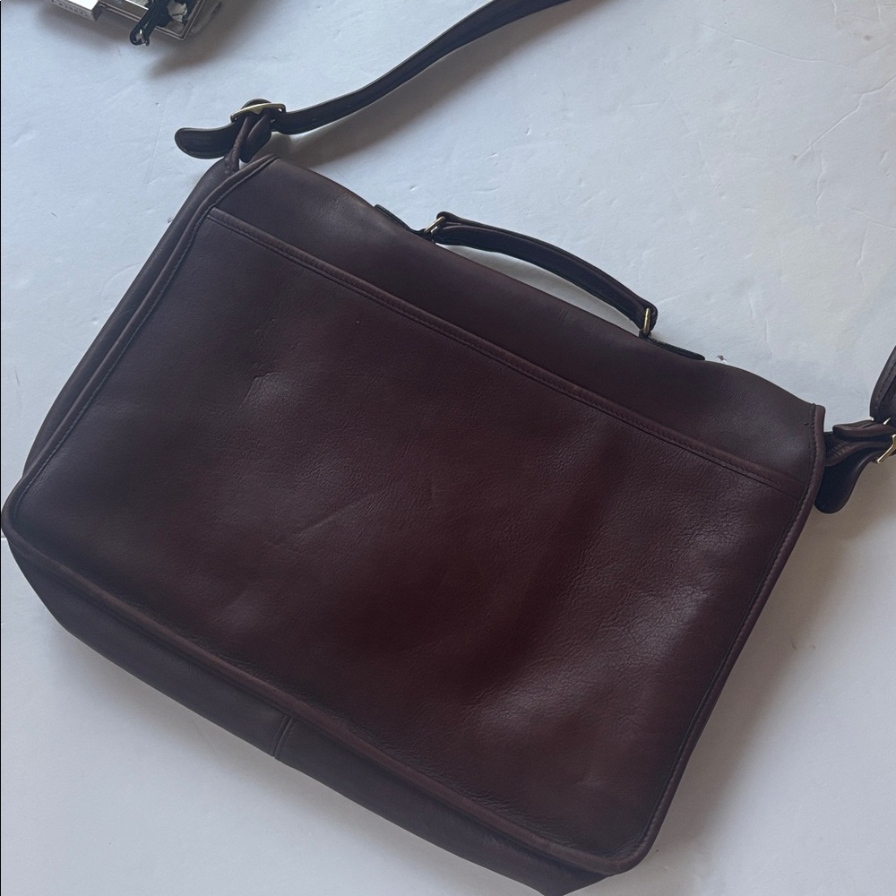 Vintage 80s 90s Coach Crossbody Messenger Satchel Briefcase Bag Office Laptop - Picture 8 of 17